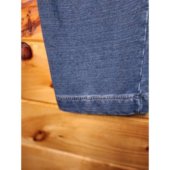 Ralph Lauren Pull on Pants Women size Medium Denim Look Pockets Stretchy - Picture 11 of 12